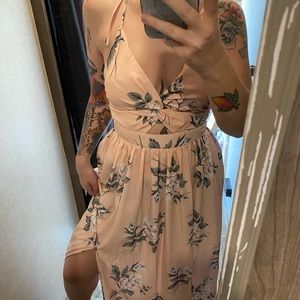 baby pink semi formal dresses